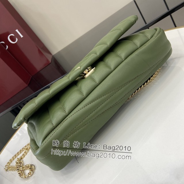 Gucci專櫃古馳最新款Milano系列小號手提包鏈條女包 jh2377型號：806016